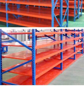 China Adjustable Boltless Steel Shelving , Warehouse Storage Heavy Duty Metal Shelving wholesale