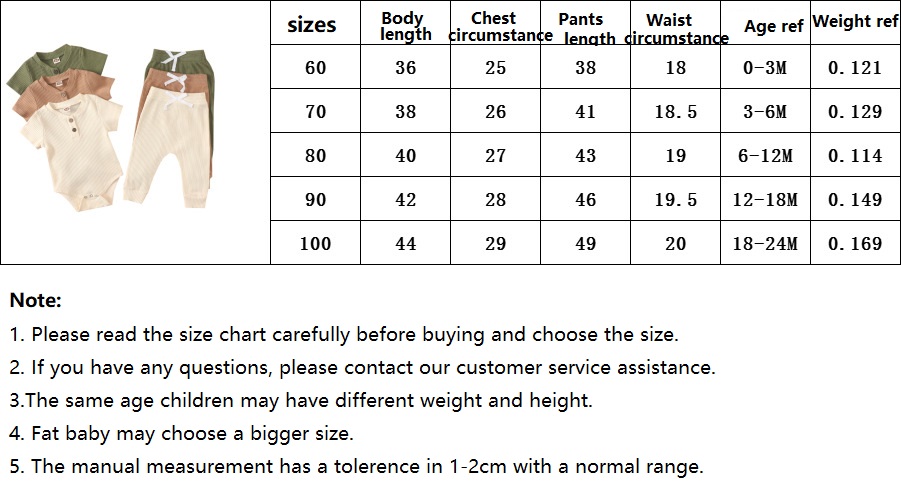 Baby Clothes set organic cotton infant toddler rompers / pants 2pcs baby clothing sets