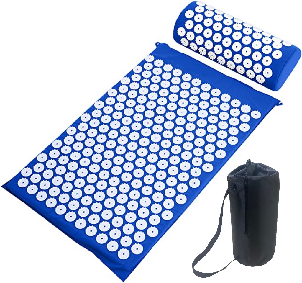 Antislip Body Buliding Massage Acupressure Yoga Mat Easy Relief Portable