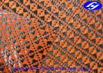 Orange Polyurethane Leather Fabric Glossy Carbon Kevlar Hybrid For Sports
