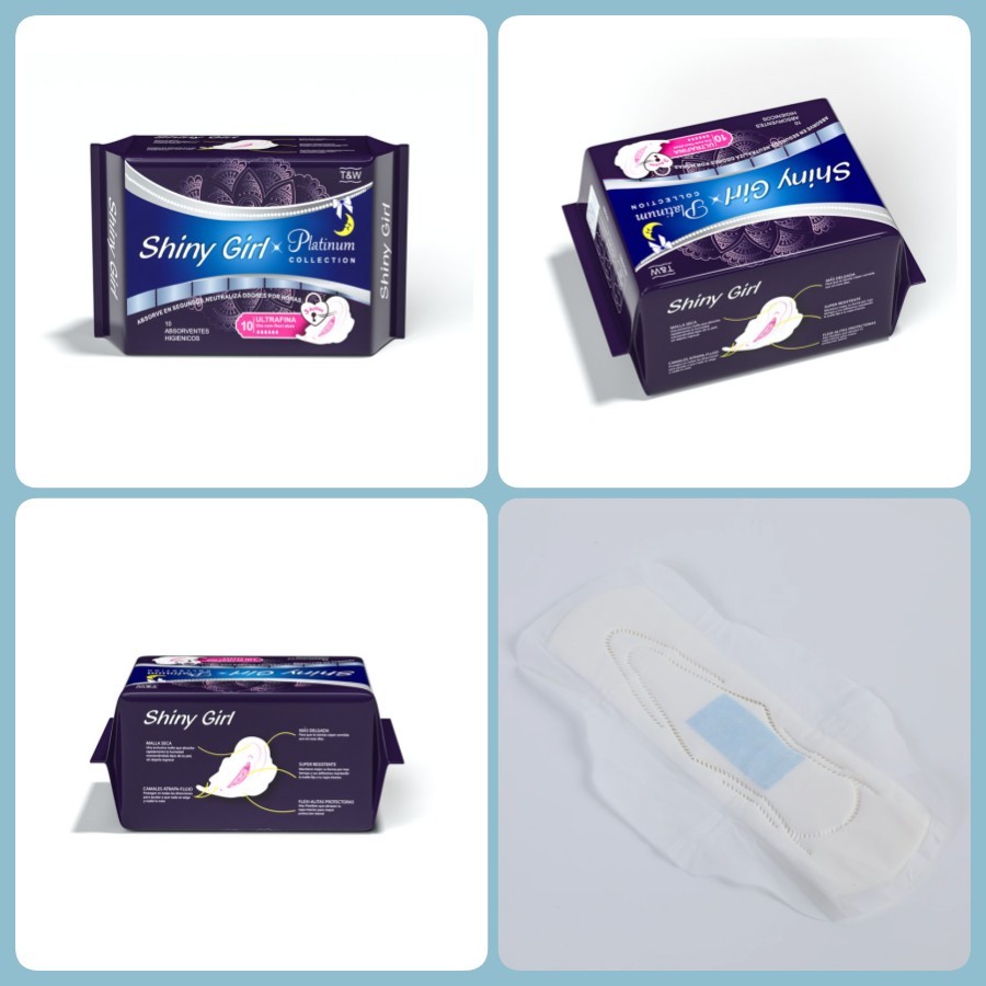 Super Soft Night Use Sanitary Napkin Ultra Thin Menstrual Period ISO 9001:2016