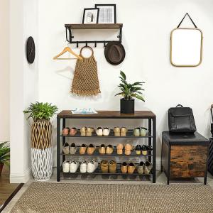 China Industrial Shoe Rack for Sale, Particleboard Shoe Rack, Shoe Storage Furniture, Hallway Furniture, LBS14BX wholesale