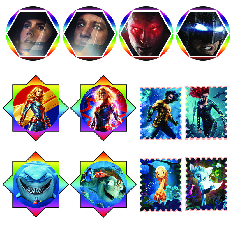 Soft TPU / PVC Flip Effect Lenticular Photo Printing For Clothes And Bags