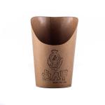 French Fries Kraft Snack Paper Cups Custom Logo Fast Food Disposable Single Wall