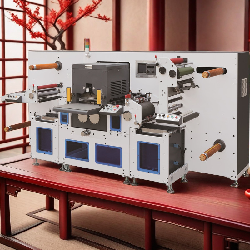 80m/Min High-Grade Full Automatic Flatbed Label Die Cutting Machine For Film And Label Paper Servo Motor Motion Control