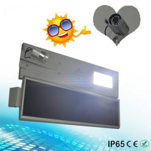 China 30W 30W integrated solar street light including camera LiFePo4 battery wholesale