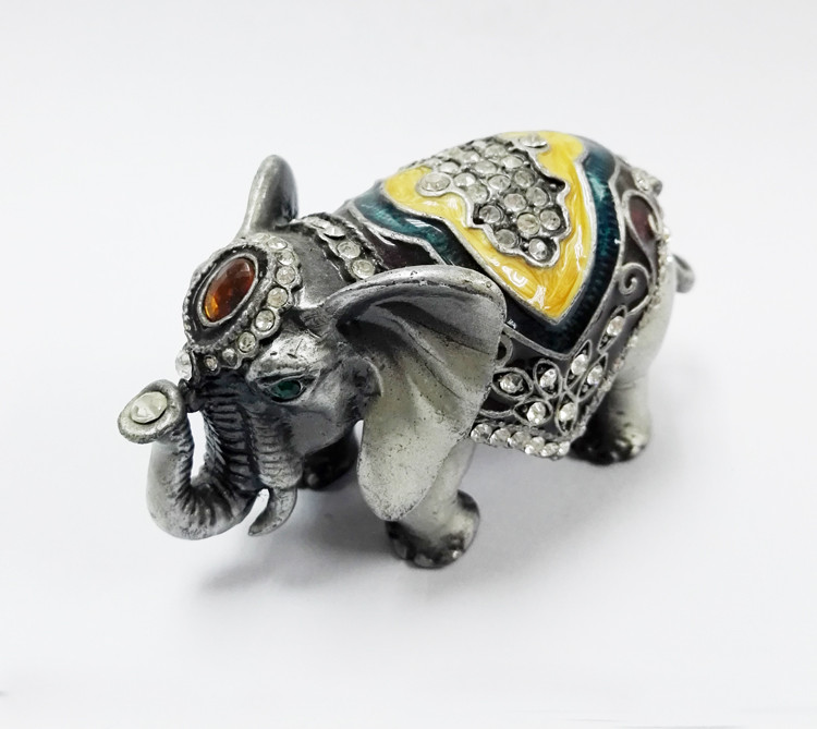 Elephant jewelry box rhinestone animal gift box for jewelry wedding gift