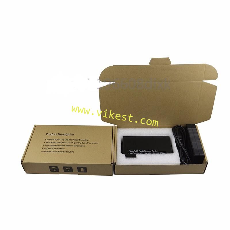 8 port 10 / 100M POE Switch network of compatible network cameras and wireless AP power IEEE 802.3af(15.4W)