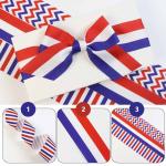 Ink Printed Polyester Grosgrain Ribbon By The Yard Customized Logo