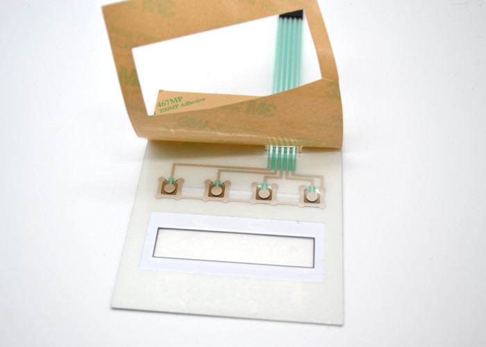 PET / PC Tactile Membrane Switch Keyboard , Custom Membrane Panel Switch