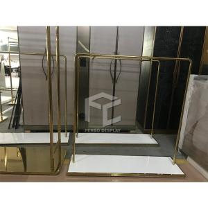 China CNC Iron Garment Store Display Stands Racks T4 Lighting wholesale