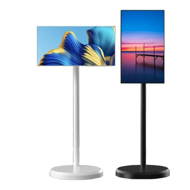 21.5 Inch Incell Smart Display Lcd Touch Screen Indoor Android 12 Portable Smart Tv Floor Standing