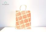 Fast Food Takeaway Paper Bags Custom Printed Brown Kraft Paper