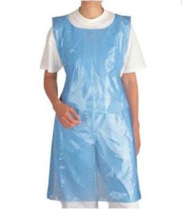 China Sleeveless Disposable CPE Gown , Unisex Waterproof Cooking Apron wholesale