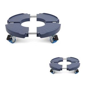 China Round Shape Size Adjustable Lockable Moving Plant Stands With Wheels Factory Sale on sale