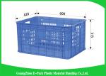 Mesh Vegetablestacking Storage Boxes , Large Big Plastic Packing Crates