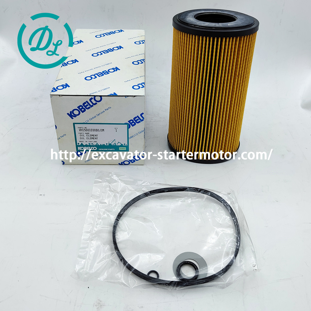 VH1560E0080J1M Excavator Oil Filter VH15601E0080 Kobelco SK460-8