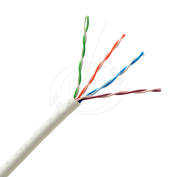 24AWG Bare Copper Ethernet Network Cables , Category 5e UTP Cable 1000 FT