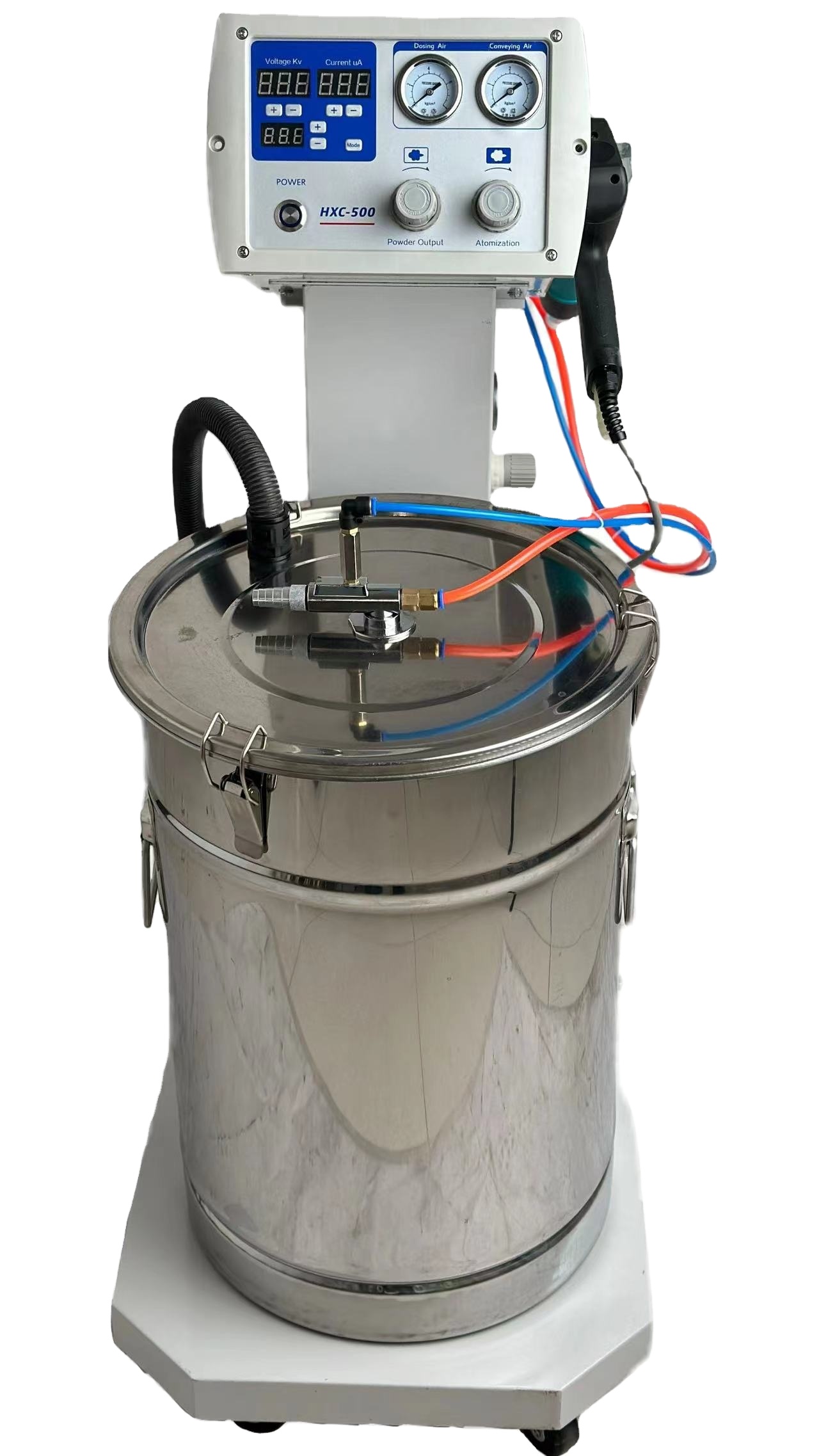 Steel Substrate Powder Coating Line with Reciprocator Cabinet and Automatic Gas Oven