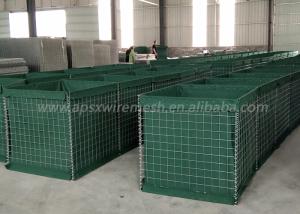 China 4.0mm Galvanized Welded Mesh Gabion Box Military Barrier wholesale