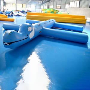 China 0.9mm PVC Tarpaulin Inflatable Water Obstacle Course For Pool wholesale