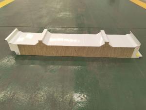 China Waterproof Rockwool Sandwich Panel 50mm For Wall And Roof wholesale
