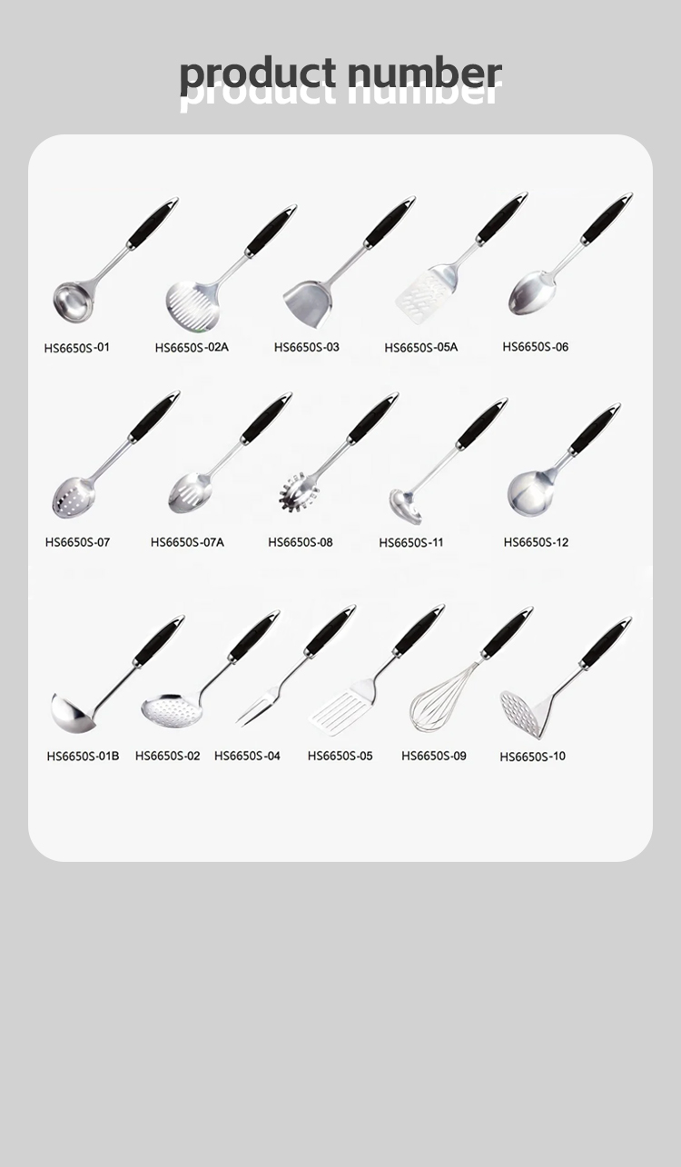 Eco-Friendly Stainless Steel Kitchen Utensils Set for Professional Cooking Appliances
