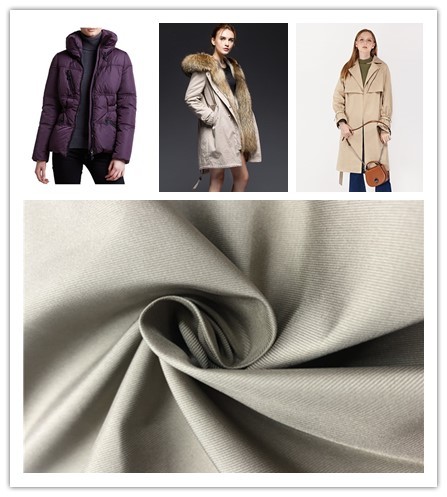 Customize Color Soft Nylon Fabric High F Twill Coated , Water Resistant Nylon