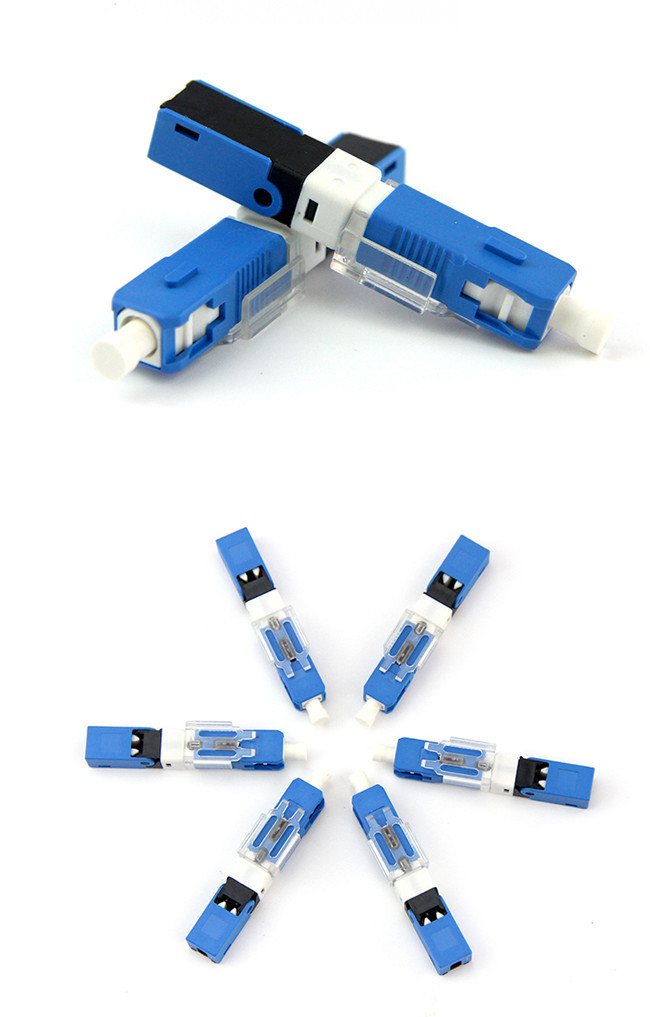 Single Mode Fiber Connectors , ESC250D Sc Upc Field Assembly Optical Connector
