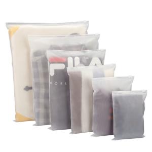 China Wholesale Biodegradable Pe Custom Poly Frosted Zipper Bags Packaging Bag wholesale