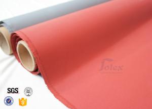 China 760G Silicone Coated High Silica Fiberglass Cloth 1000℃ 0.7MM Satin Weave wholesale