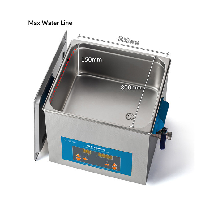 13L GT SONIC Ultrasonic Cleaner With Digital Timer And Heater For Hand Tools Cleaning