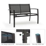 Balcony or Patio Lounge Set Metal Frame Garden Set for Outdoor 4 Seating