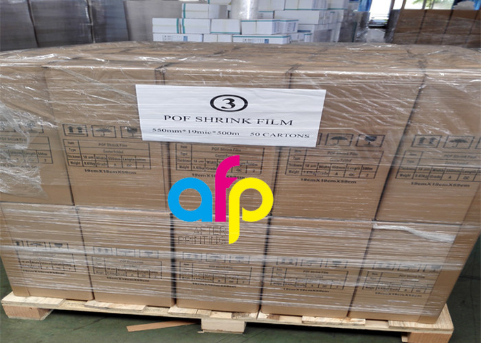 High Performance Pof Shrink Film , Soft Transparent Shrink Wrap Film Rolls