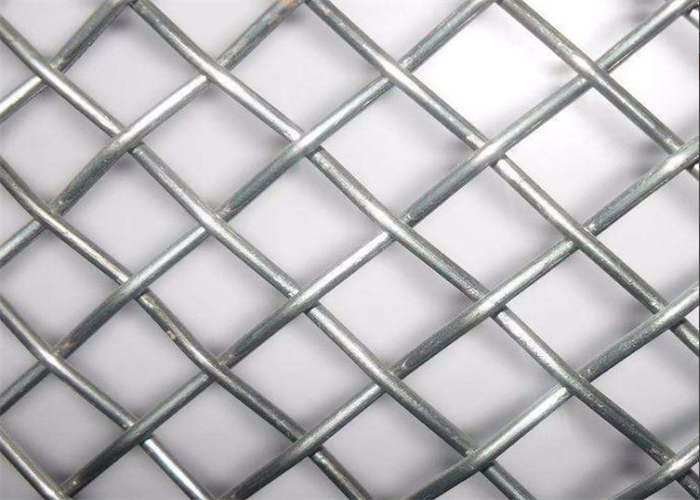 Galvanized Square Woven Crimped Wire Mesh 10m Length For Coal Plant