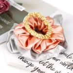Hair Bow Mulberry Silk Scrunchies Healthy Colorful 0.03kg Weight
