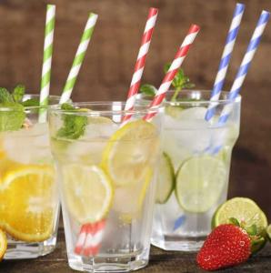 China Colorful Paper Straw for Beverage Drinking Degradable Natural 197*6mm Wrap Paper wholesale