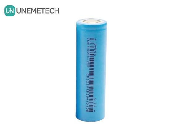 2500mAh 3.7V Max 6A Continuous Charge Cylindrical Lithium Ion Battery 18650