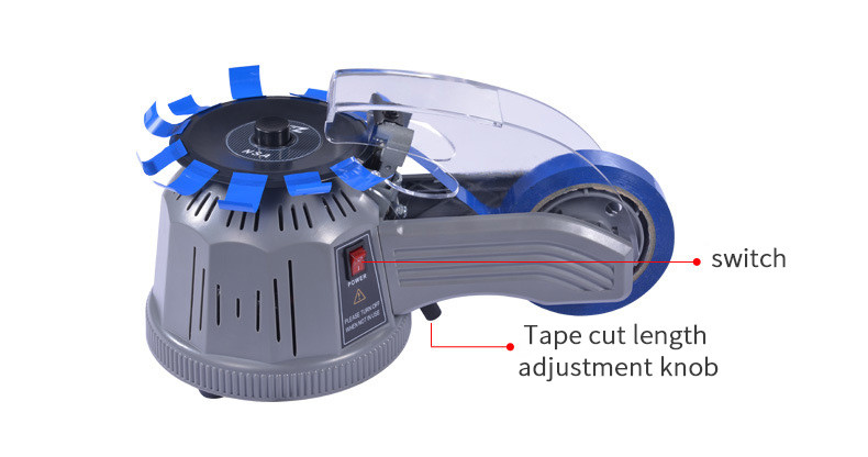 NSA Gummed Paper Turntable Tape Dispenser , Automatic Sealing Tape Dispenser