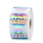 Rainbow Flower Printing Adhesive Sticker Label For Greeting Cards Gift Wraps