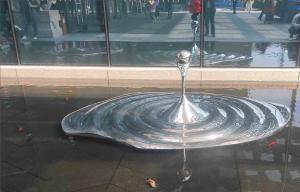 China 0.8m Length Outdoor Abstract Stainless Steel Sculpture For Hotel Decoration wholesale