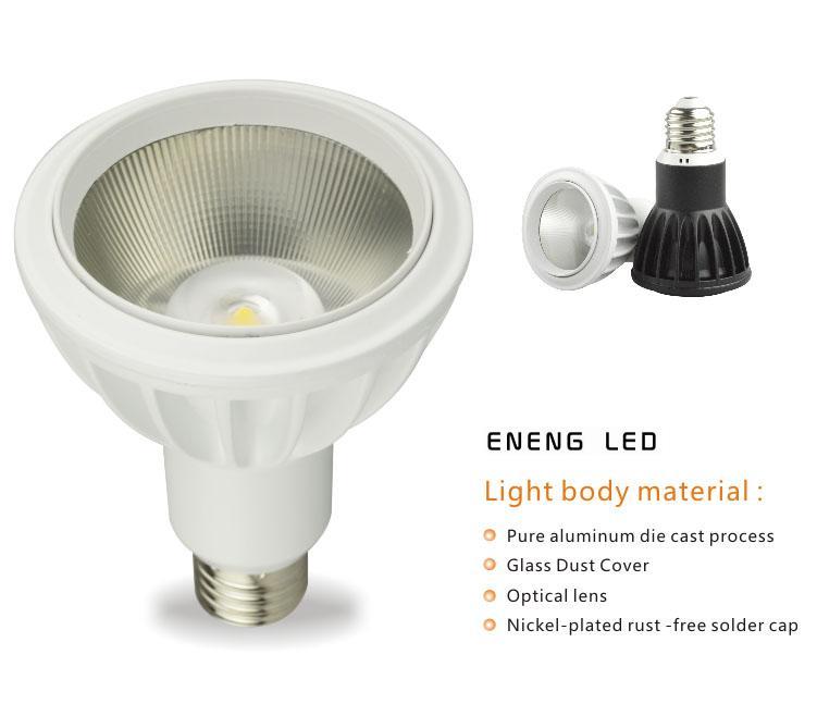 high lumens E2712W dimmable led par30 spot light with cob led led par30 light Track lamp to Replace 45W metal halide