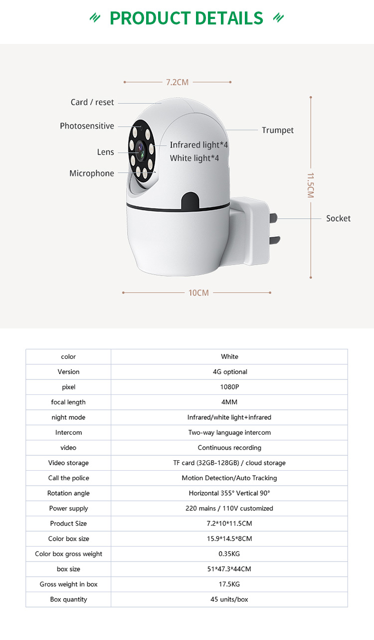 1080p 4g Wifi Wireless Solar Camera Two Way Audio Sd Card Cloud Storage Ip Outdoor