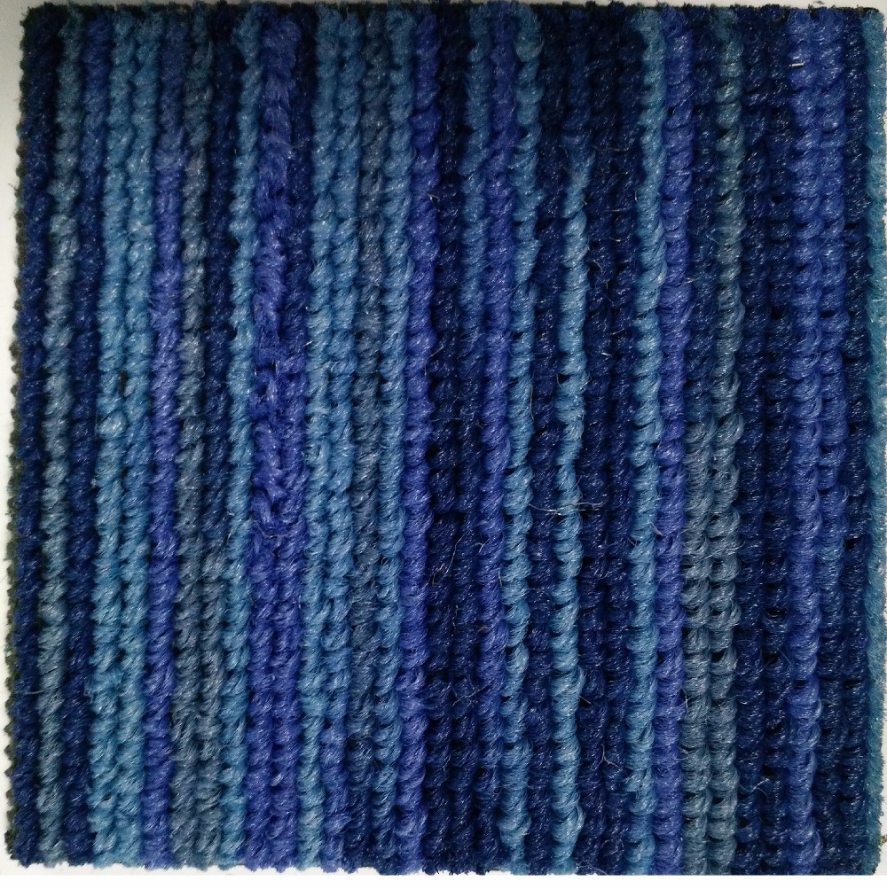 Chine made multi level loop striped Nylon carpet tile