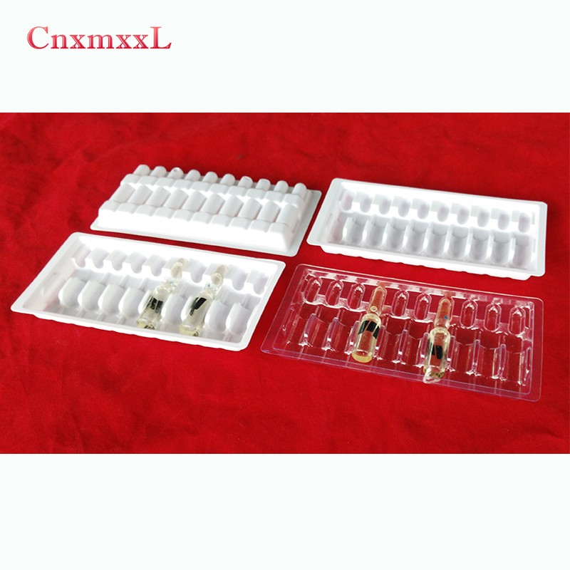 Clear PVC Medical Drug Plastic Blister Packaging Thermoformed Plastic Trays OEM