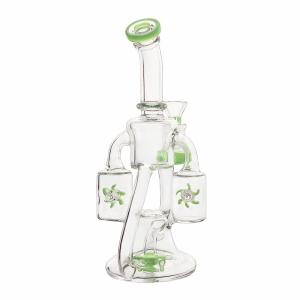 China Double Propeller Percolator Bong | Spinning Perc Dab Rig wholesale