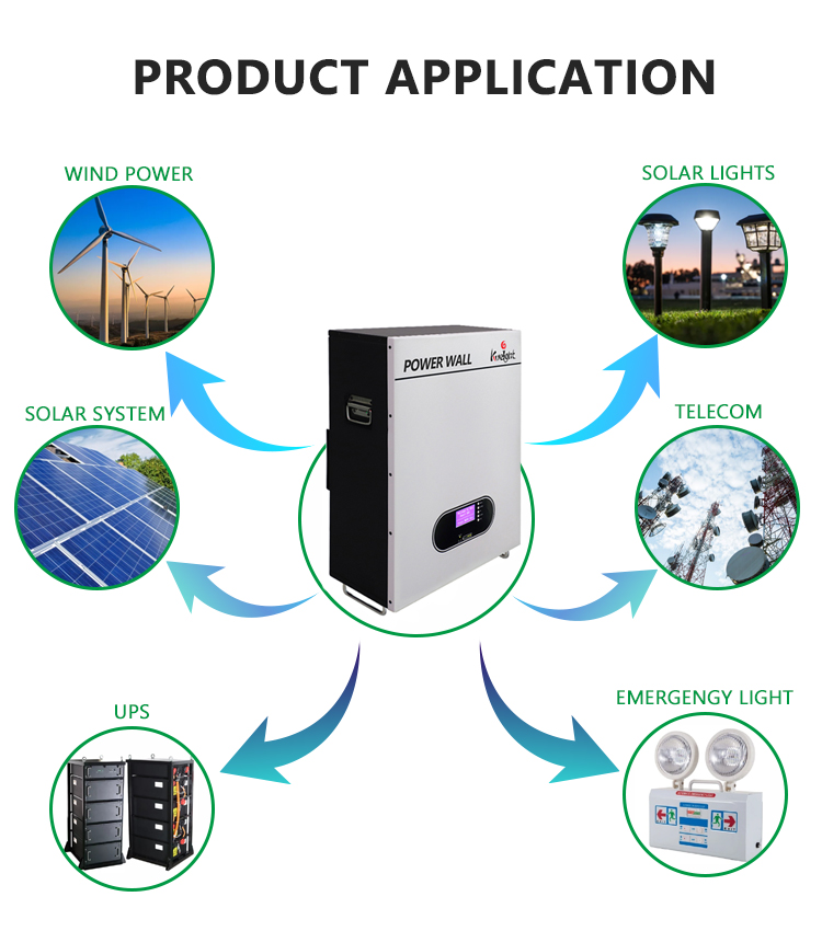 5Kwh 51.2V Wall Mounted Lithium Battery 100Ah Solar Energy Storage Battery