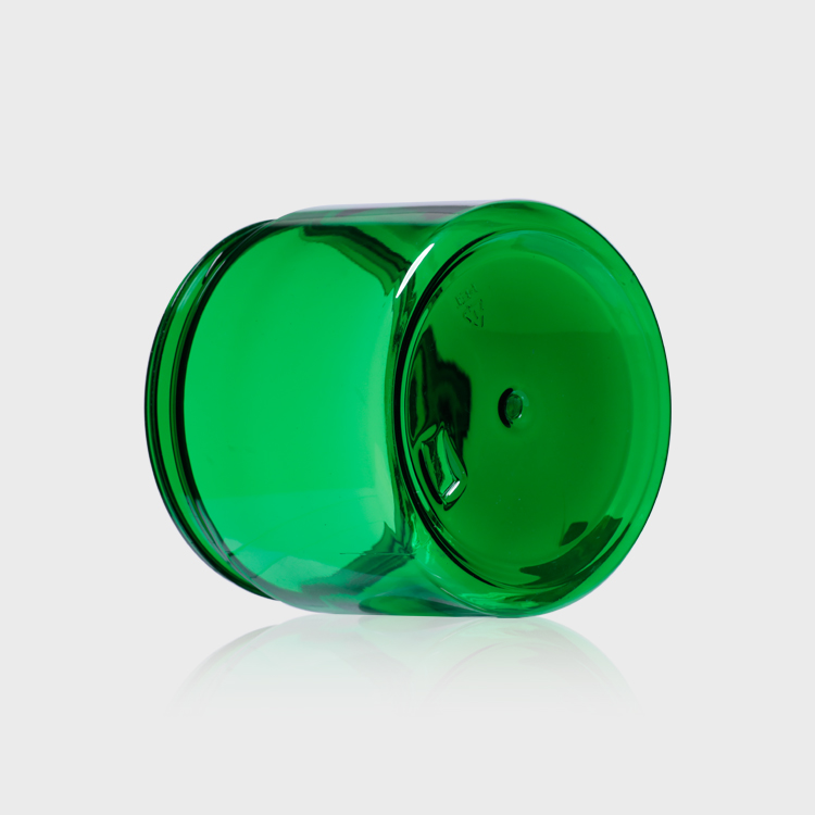 480ml 16oz PET Plastic Packaging Jars Green OEM Empty Cosmetic Jar