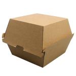 Customized Kraft Paper Burger Box Disposable Food Grade Cardboard Burger