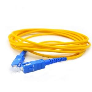 China 12 Core OM3 Ribbon Cable MPO To LC Fiber Optic Patch Cord wholesale